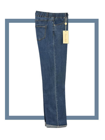 AMOR9835- 9835 pantalone jeans donna calibrato - Fratelli Parenti